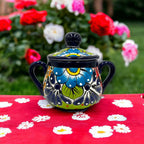 Handmade Talavera Sugar Jar | Colorful Mexican Ceramic Pot Talavera Sugar Jar La Vie Bien Handmade Talavera Sugar Jar | Colorful Mexican Ceramic Pot