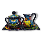 Handmade Talavera Sugar Jar | Colorful Mexican Ceramic Pot Talavera Sugar Jar La Vie Bien Handmade Talavera Sugar Jar | Colorful Mexican Ceramic Pot