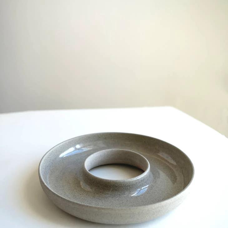 Handmade Ukrainian Concrete Serving Dish by Ethical Trade Co