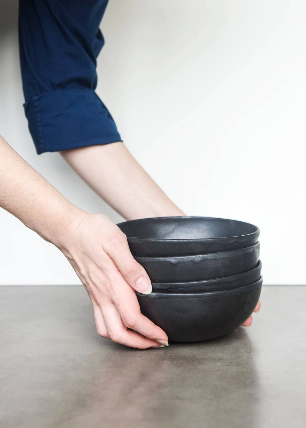 Handmade Ukrainian Matte Stoneware Bowls by Ethical Trade Co