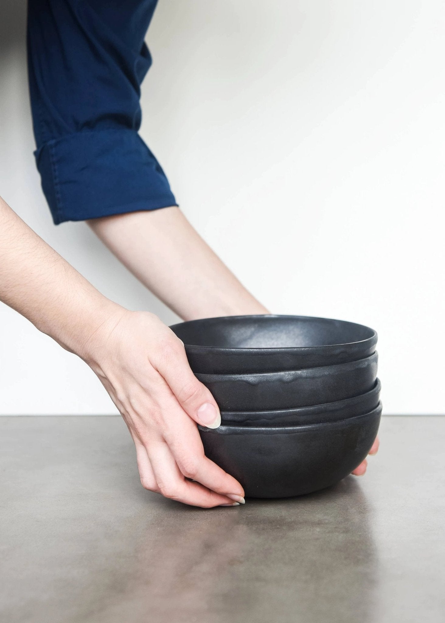 Handmade Ukrainian Matte Stoneware Bowls by Ethical Trade Co