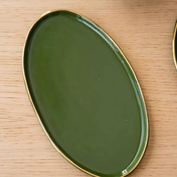 Handmade Ukrainian Porcelain Serving Platter by Ethical Trade Co