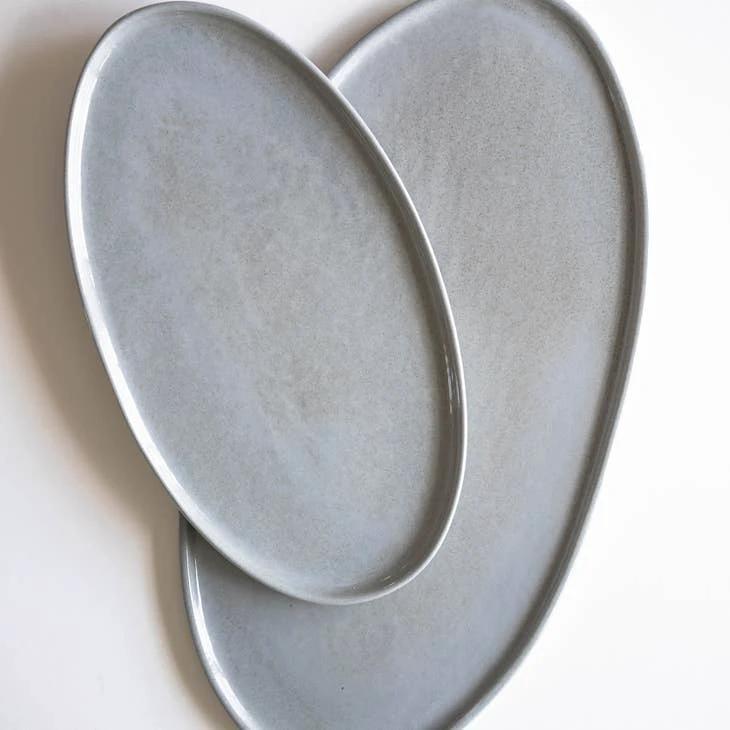 Handmade Ukrainian Porcelain Serving Platter by Ethical Trade Co