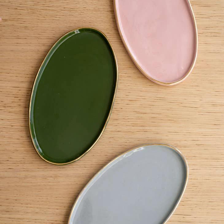Handmade Ukrainian Porcelain Serving Platter by Ethical Trade Co