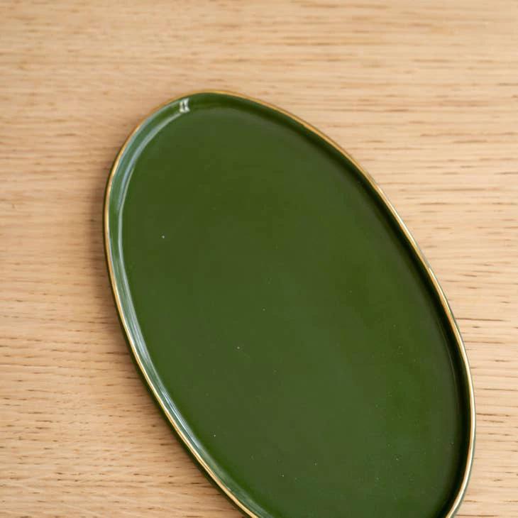 Handmade Ukrainian Porcelain Serving Platter by Ethical Trade Co