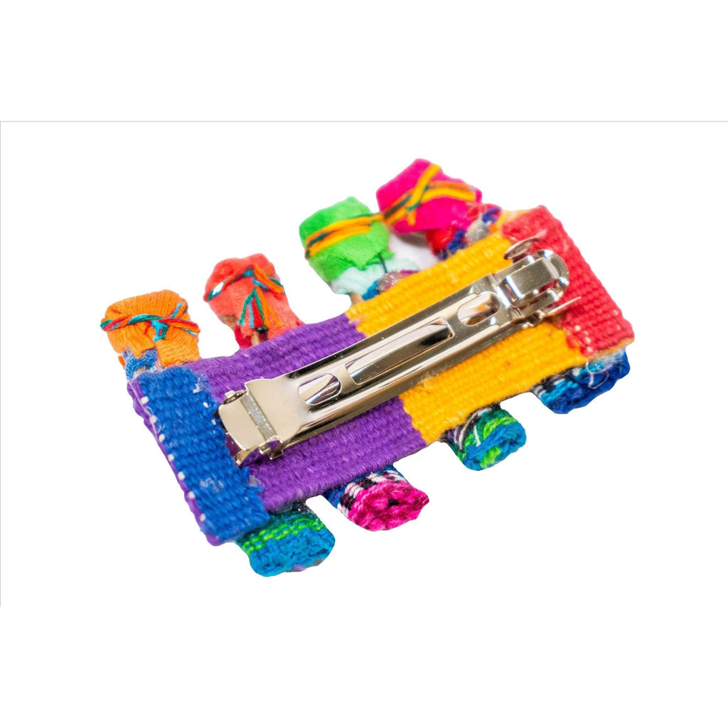 Handmade Worry Doll Boho Hair Clip - Guatemala Accessories La Vie Bien Handmade Worry Doll Boho Hair Clip - Guatemala