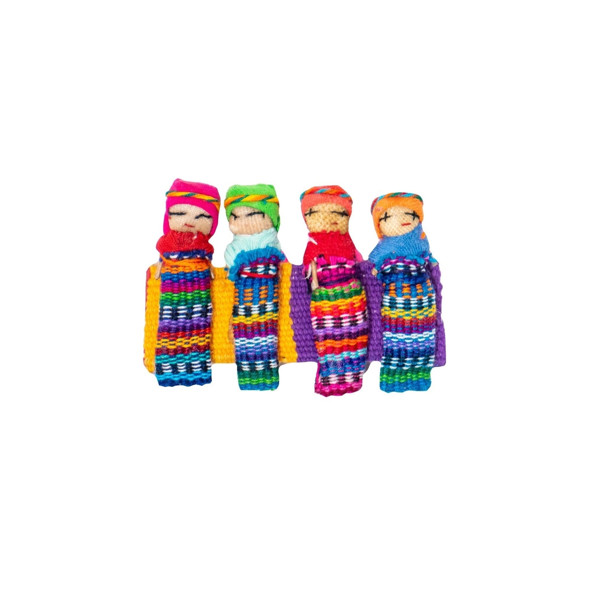 Handmade Worry Doll Boho Hair Clip - Guatemala Accessories La Vie Bien Handmade Worry Doll Boho Hair Clip - Guatemala