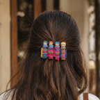 Handmade Worry Doll Boho Hair Clip - Guatemala Accessories La Vie Bien Handmade Worry Doll Boho Hair Clip - Guatemala