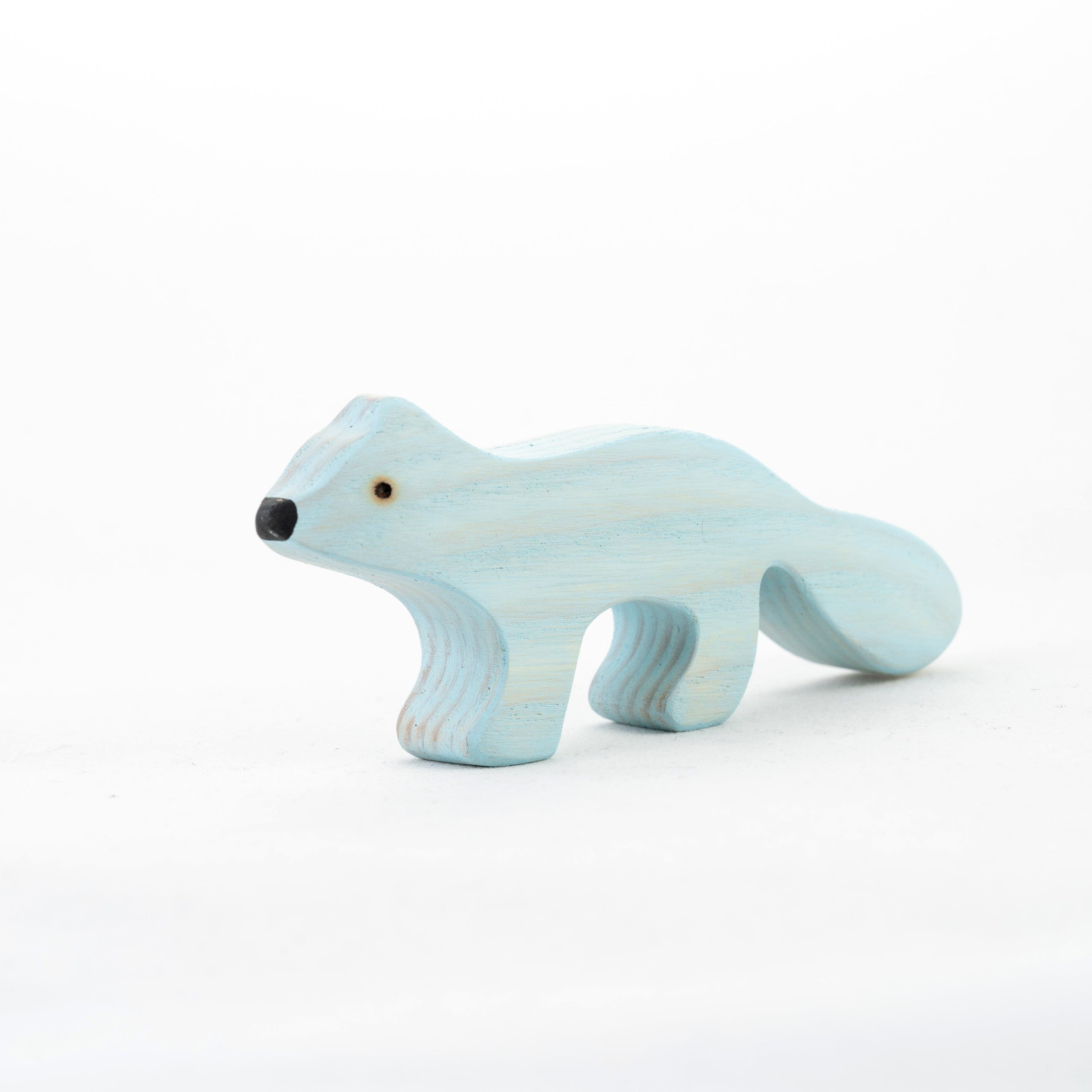 Waldorf Wooden Arctic Animals - Set of 8 Hand-Painted Polar Animals