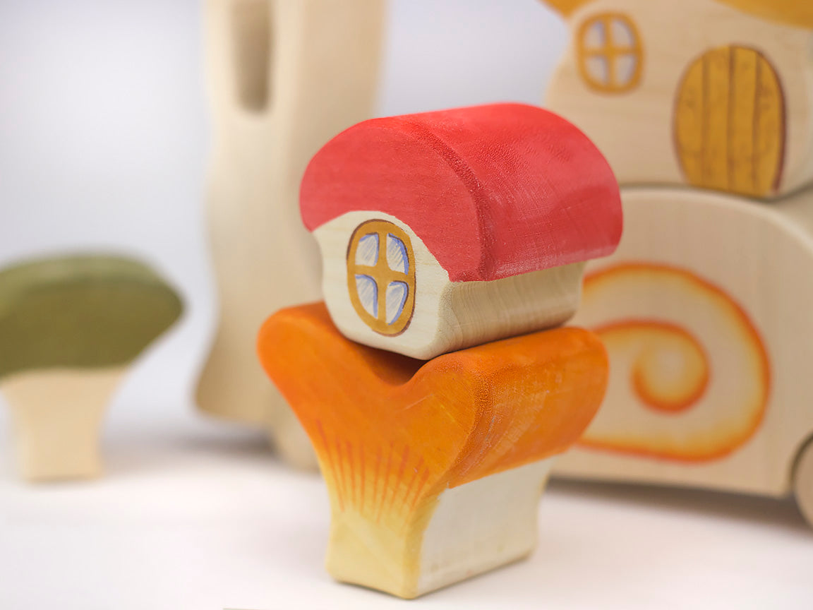 Waldorf Wooden Snail Puzzle — Set of 6