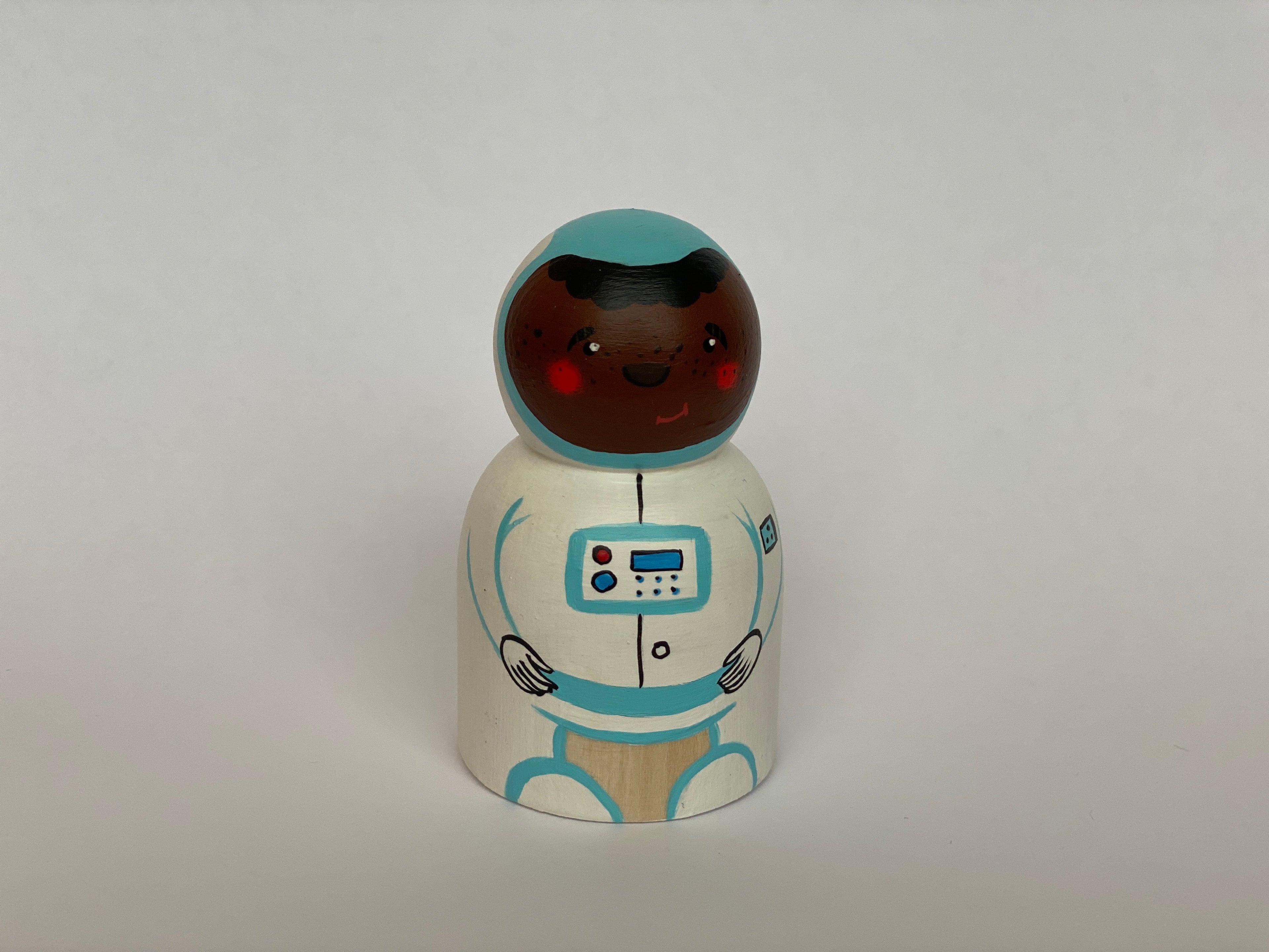 Handmade Wooden Rocket Astronaut