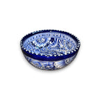 5-Piece Talavera Dinnerware Set | Blue & White Tableware for 1