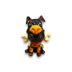 Talavera Dog with Bone | Handpainted Ceramic Canine Decor (Extra Large)