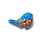 Talavera Pot Perching Bird | Handpainted Mexican Accent