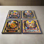 Talavera Square Dinnerware Set | 12-Piece Mexican Pottery Set