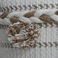 Handwoven 14" X 24" Throw Pillow with Poms Throw Pillow La Vie Bien Handwoven 14" X 24" Throw Pillow with Poms