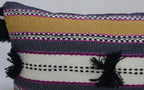 Handwoven 14"X 24" Throw Pillow with Pom-Poms Throw Pillow La Vie Bien Handwoven 14"X 24" Throw Pillow with Pom-Poms