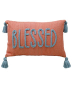 Handwoven Braid Couching Decorative Pillow, 14"X24" Throw Pillow La Vie Bien Handwoven Braid Couching Decorative Pillow, 14"X24"