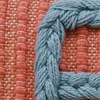 Handwoven Braid Couching Decorative Pillow, 14"X24" Throw Pillow La Vie Bien Handwoven Braid Couching Decorative Pillow, 14"X24"