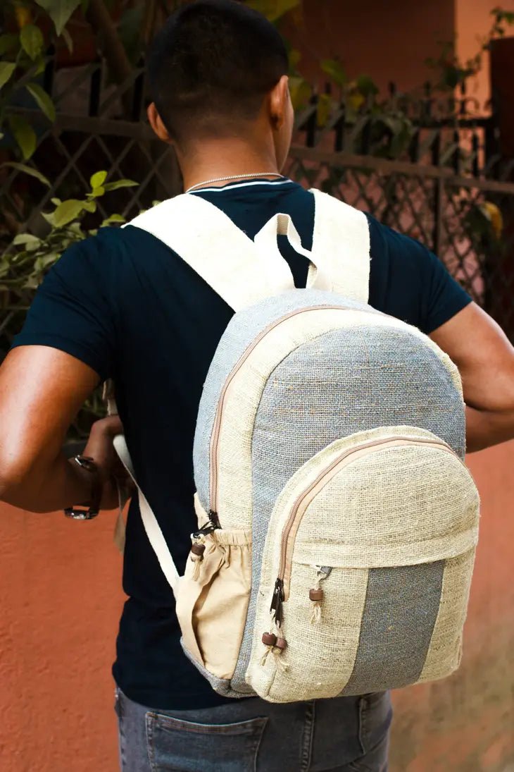 Handwoven Hemp Backpack Backpacks La Vie Bien Handwoven Hemp Backpack