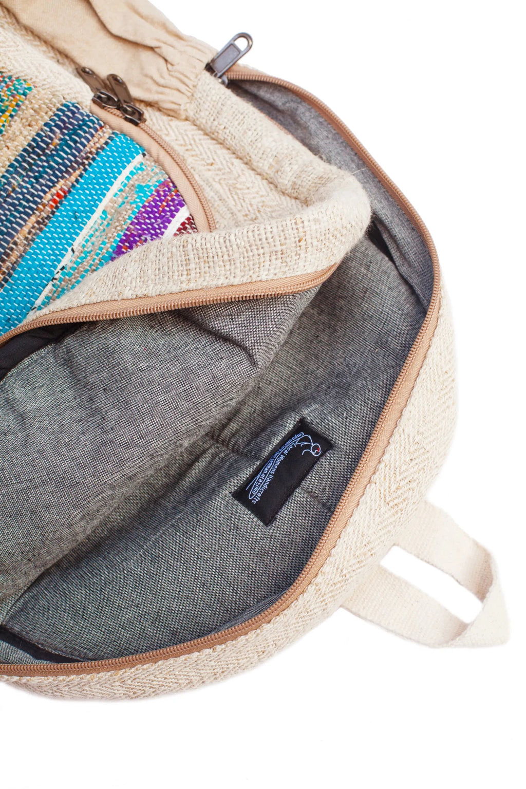Handwoven Hemp Backpack Backpacks La Vie Bien Handwoven Hemp Backpack