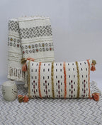Handwoven Throw Pillow with Fringes 14"X 24" Throw Pillow La Vie Bien Handwoven Throw Pillow with Fringes 14"X 24"