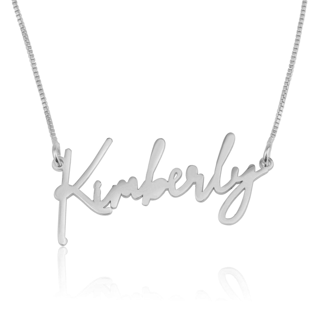 Handwriting Name Necklace La Vie Bien Handwriting Name Necklace
