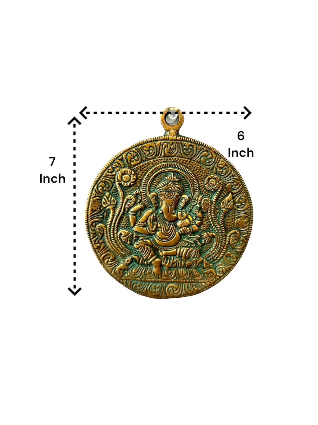 Hanging Ganesha Plate Mandir items La Vie Bien Hanging Ganesha Plate