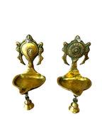 Hanging Shankh & Chakra Diya Mandir items La Vie Bien Hanging Shankh & Chakra Diya