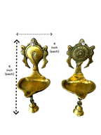 Hanging Shankh & Chakra Diya Mandir items La Vie Bien Hanging Shankh & Chakra Diya