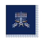 Hanukkah Cocktail Napkin - Menorah by Harlow & Grey