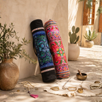 Happy Birds Embroidered Hmong Yoga Bag - Thailand Bags La Vie Bien Happy Birds Embroidered Hmong Yoga Bag - Thailand