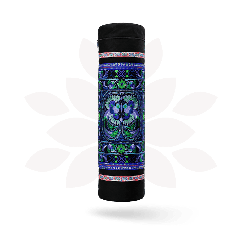 Happy Birds Embroidered Hmong Yoga Bag - Thailand Bags La Vie Bien Happy Birds Embroidered Hmong Yoga Bag - Thailand