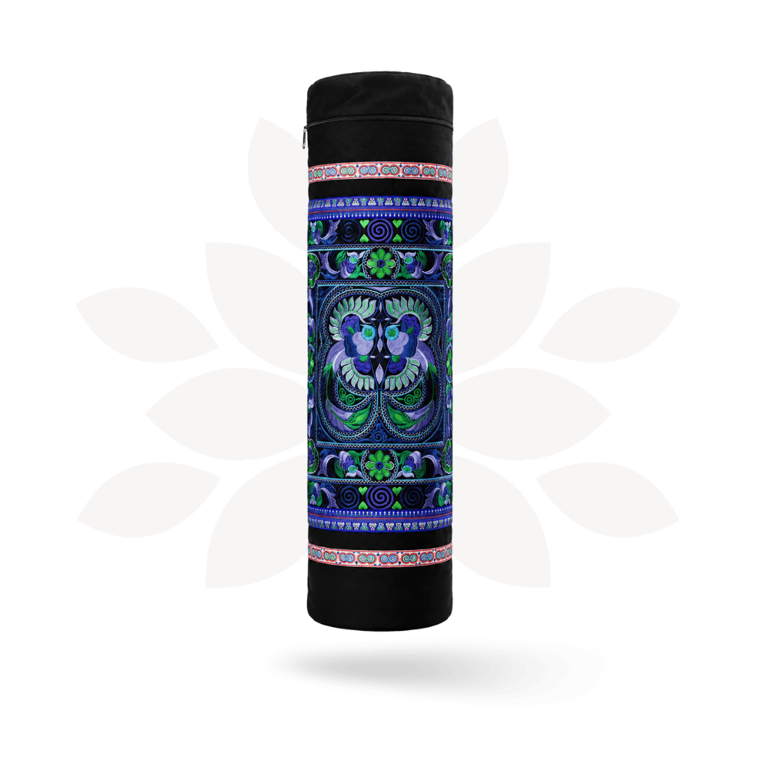 Happy Birds Embroidered Hmong Yoga Bag - Thailand Bags La Vie Bien Happy Birds Embroidered Hmong Yoga Bag - Thailand