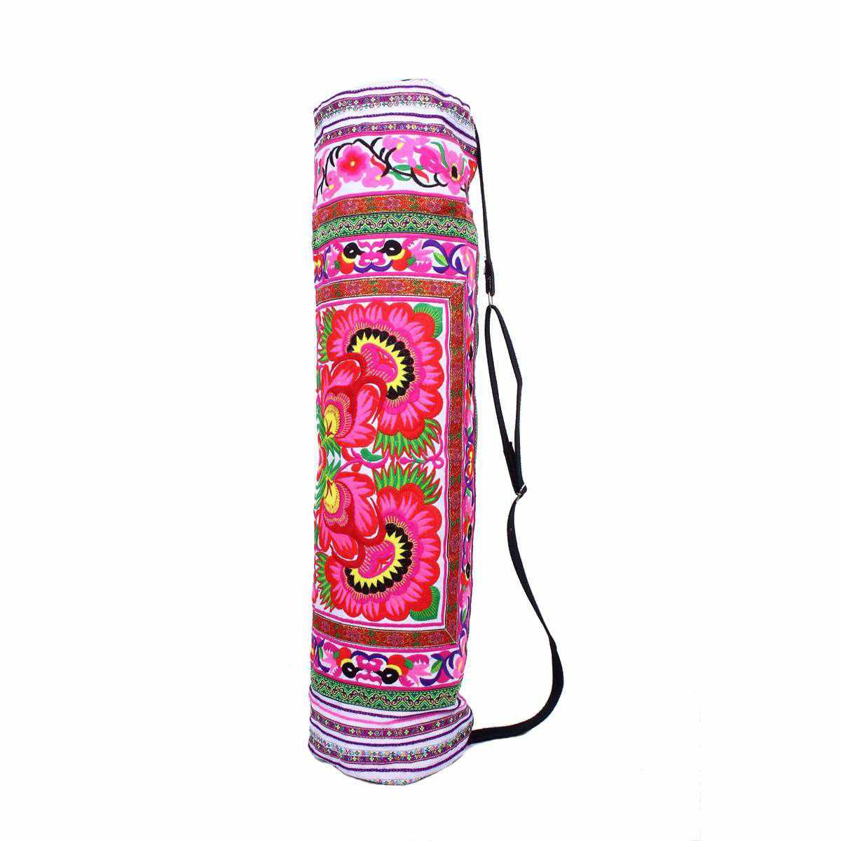 Happy Birds Embroidered Hmong Yoga Bag - Thailand Bags La Vie Bien Happy Birds Embroidered Hmong Yoga Bag - Thailand