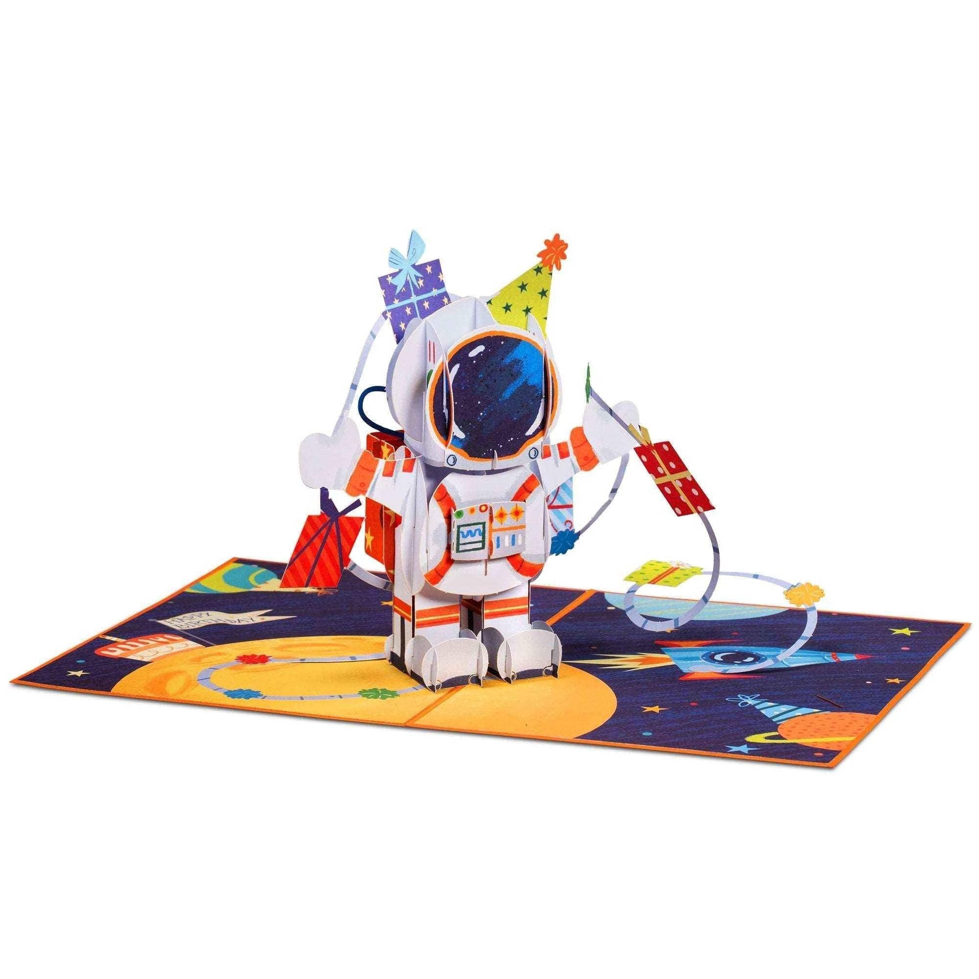 Happy Birthday Astronaut Pop Up Card by Paper Love