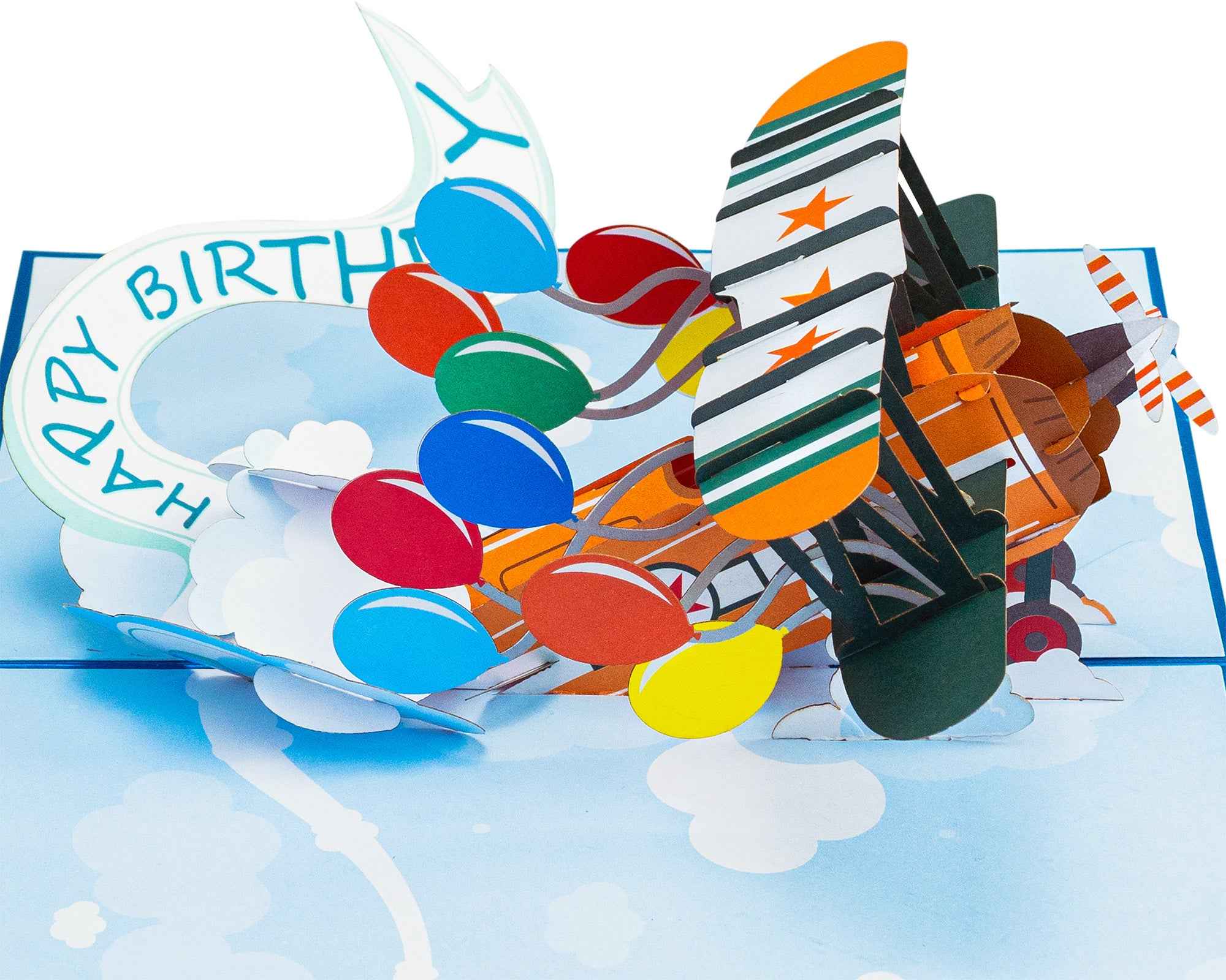 Happy Birthday Biplane Pop Up Card La Vie Bien Happy Birthday Biplane Pop Up Card