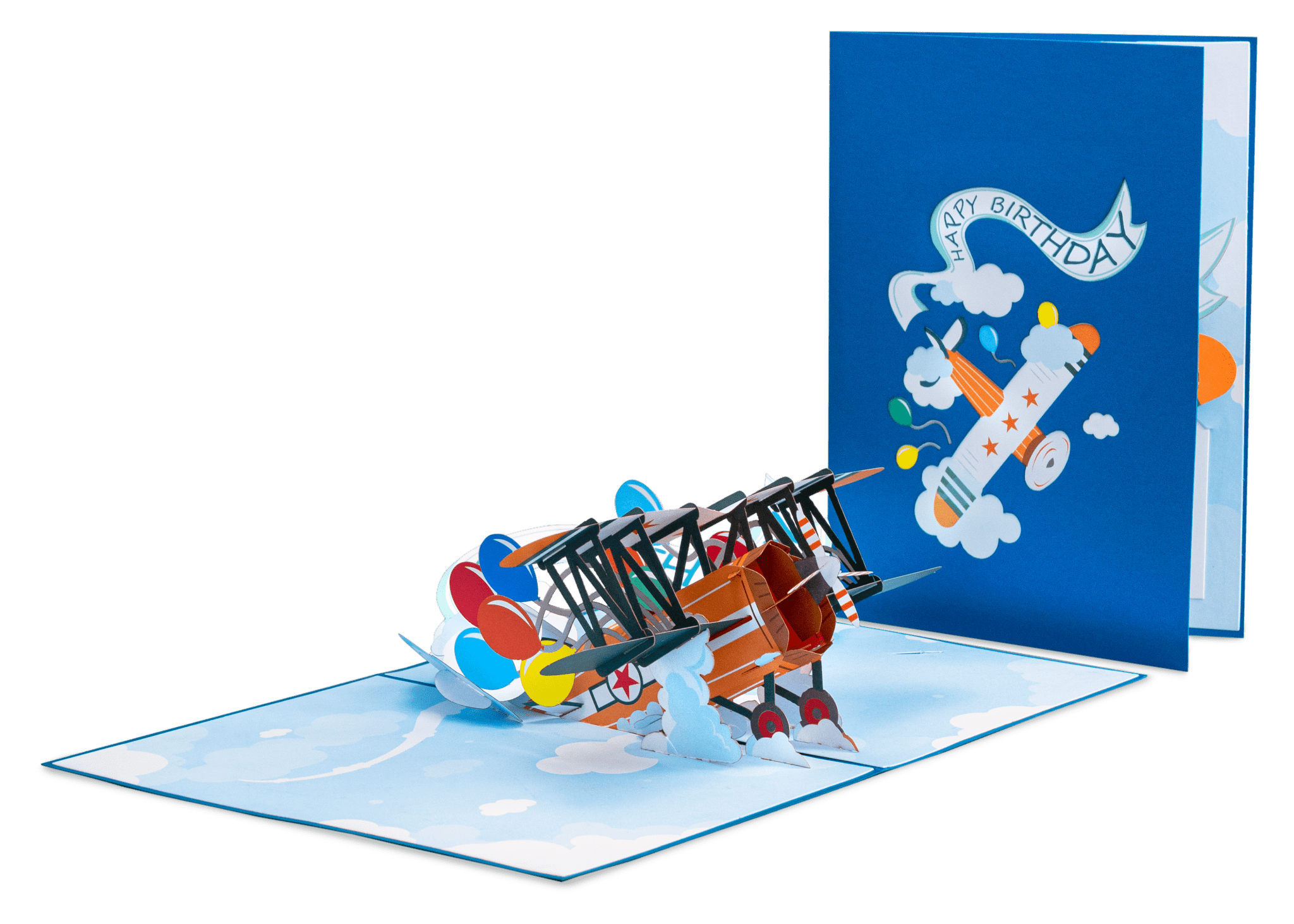 Happy Birthday Biplane Pop Up Card La Vie Bien Happy Birthday Biplane Pop Up Card