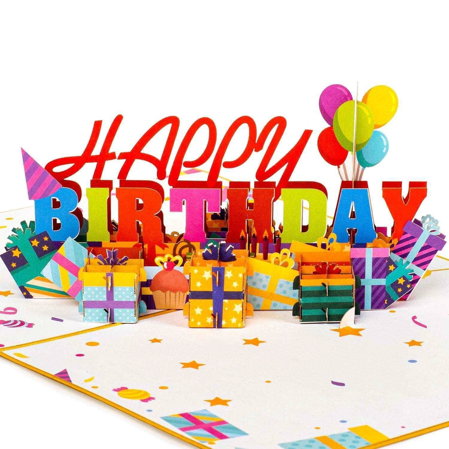Happy Birthday Card - Pop Up Birthday Card by Paper Love