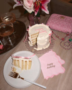 Happy Birthday Cocktail Napkins - Pink & Gold La Vie Bien Happy Birthday Cocktail Napkins - Pink & Gold