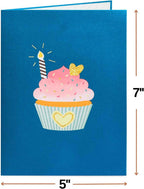 Happy Birthday Cupcake Pop Up Card, with Keepsake by Paper Love