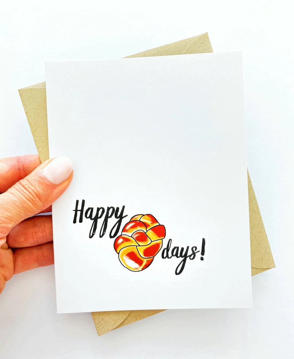 Happy Challah Days Card – Punny Hanukkah Holiday Greeting by Five Dot Post