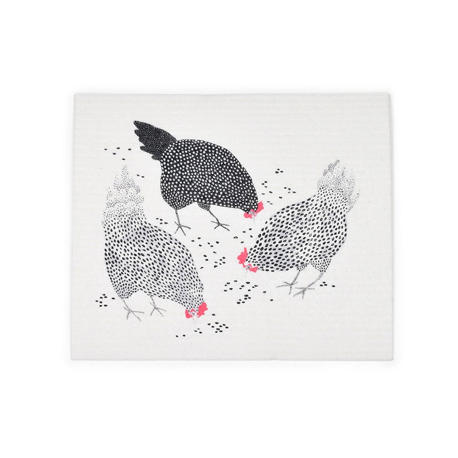 Happy Chickens Swedish Dishcloth Swedish Dishcloths La Vie Bien Happy Chickens Swedish Dishcloth