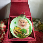 Happy Christmas Irish Santa Ornament - Handmade Gifts La Vie Bien Happy Christmas Irish Santa Ornament - Handmade