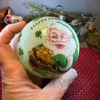 Happy Christmas Irish Santa Ornament - Handmade Gifts La Vie Bien Happy Christmas Irish Santa Ornament - Handmade