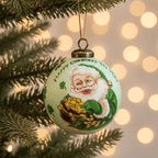 Happy Christmas Irish Santa Ornament - Handmade Gifts La Vie Bien Happy Christmas Irish Santa Ornament - Handmade
