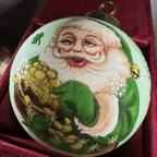 Happy Christmas Irish Santa Ornament - Handmade Gifts La Vie Bien Happy Christmas Irish Santa Ornament - Handmade