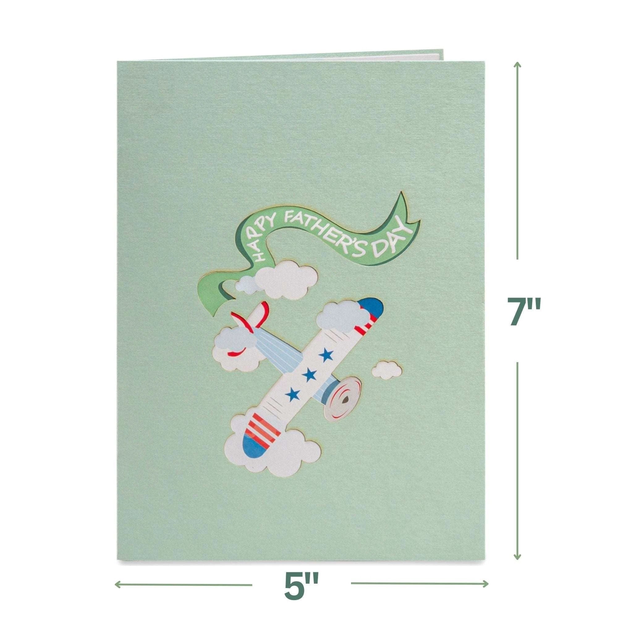 Happy Fathers Day Plane Pop Up Card by Paper Love