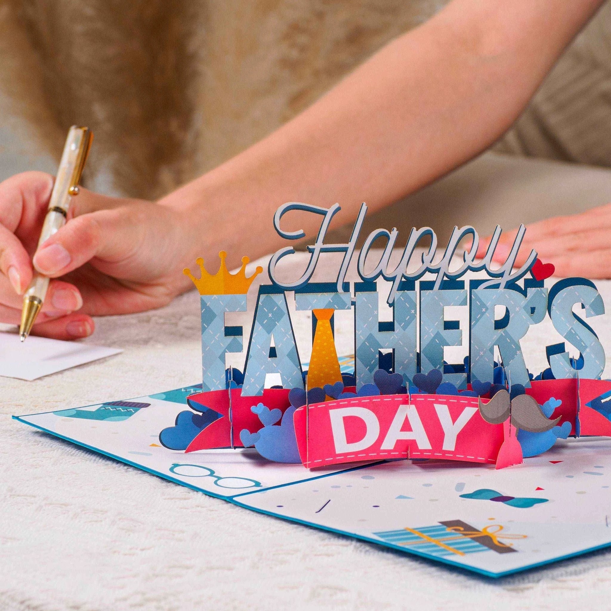 Happy Fathers Day Pop Up Card by Paper Love