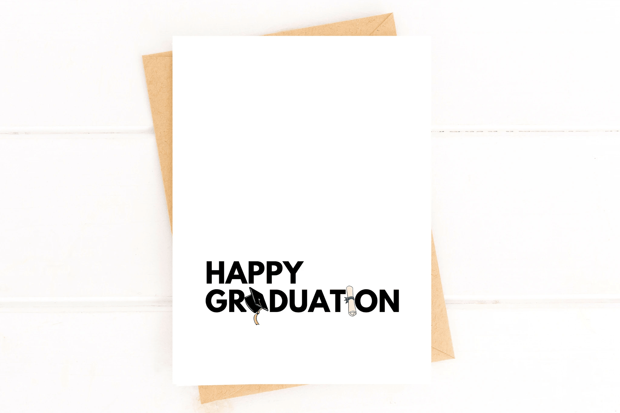 Happy Graduation Icons Card for Grad by Five Dot Post